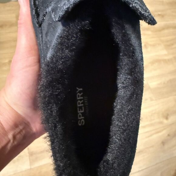 Sperry Mock Sider Moccasin Faux Fur Lined Sneaker Loafer Shoe Womens Siz… - Picture 5 of 6